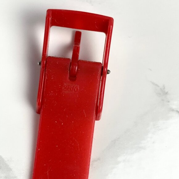 SWATCH Small Watch - Double Wrap Silicone Strap - Red - Picture 7 of 8